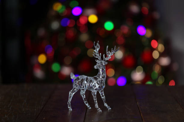 istock Christmas composition with dressed Christmas tree in the background 1095318754