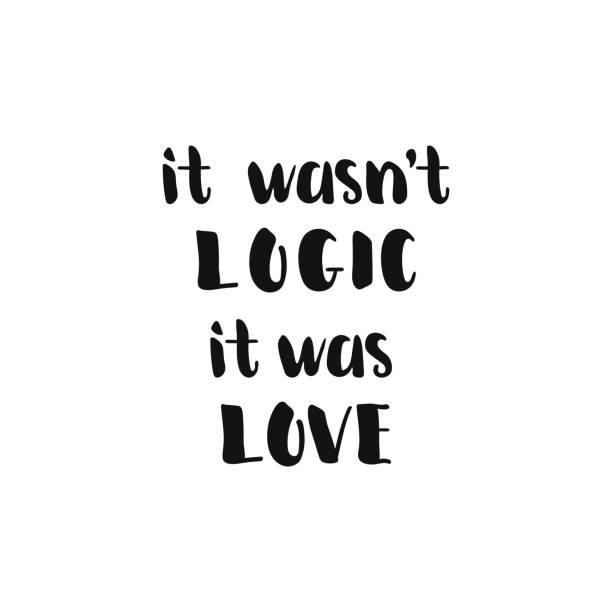 istock it wasn't logic it was love. Lettering. Handdrawn typography. Labels, logo, text, party invitation and greeting card design. 1095321696