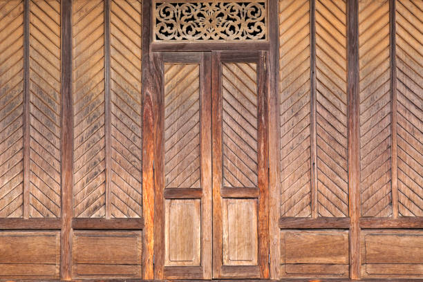 istock Pattern of wood wall for background. 1095332706