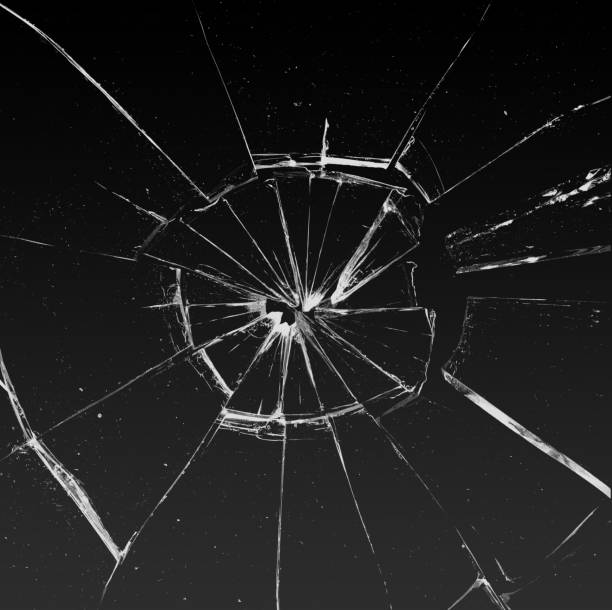 Shattered and broken glass on a dark background Shattered and broken glass on a dark background. Abstract illustration.Shattered and broken glass on a dark background. Abstract illustration.Shattered and broken glass on a dark background. Abstract illustration. black glass surface stock pictures, royalty-free photos & images