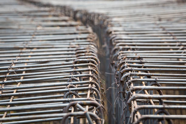 istock Structure of steel bar for construction. 1095337380