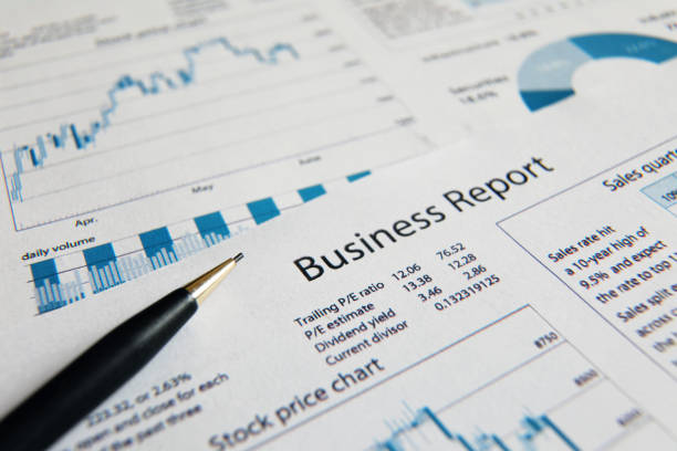 istock Business finance report sales analysis 1095338880
