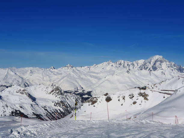 istock mont blanc from ski slope in winte 1095339124