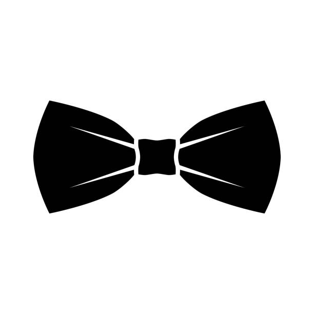 łuk - bow tie stock illustrations