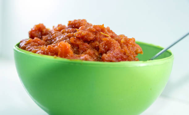 istock Gajar ka halwa is a carrot-based sweet dessert pudding from India 1095359552