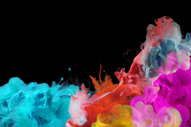 istock Acrylic colors in water. Ink blot. Abstract background. 1095367736