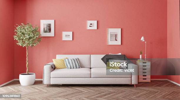 Modern Interior Design Stock Photo - Download Image Now - Wall - Building Feature, Decoration, Domestic Room