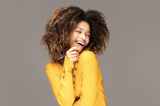 istock Happy african american woman smiling. 1095390220