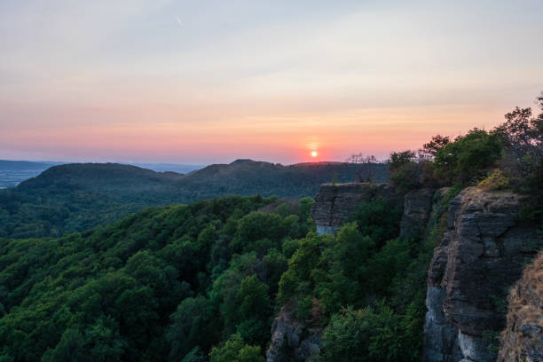 istock Sandstone rock formation Hohenstein in Germany 1095391712
