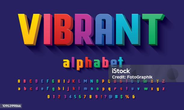 3d Of The Stock Illustration - Download Image Now - Three Dimensional, Typescript, Alphabet