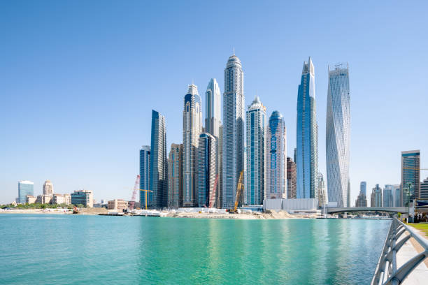 istock Dubai Marina Urban Skyline and Modern Skyscrapers 1095401342