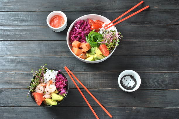 istock Two fresh poke bowls 1095406612