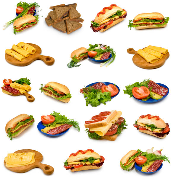 istock image of sandwiches on white background 1095411294