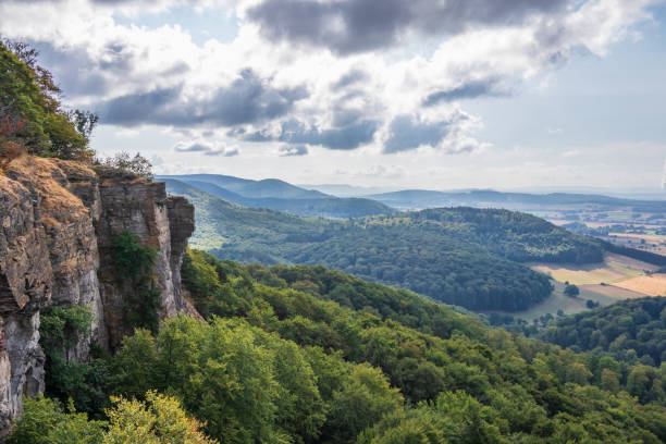 istock Sandstone rock formation Hohenstein in Germany 1095413884