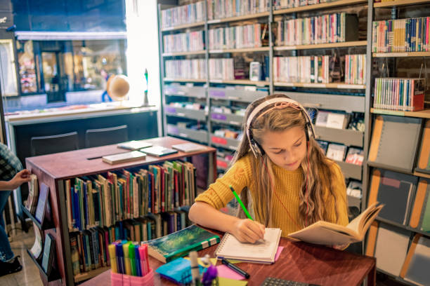istock school girl studying in the library 1095415276