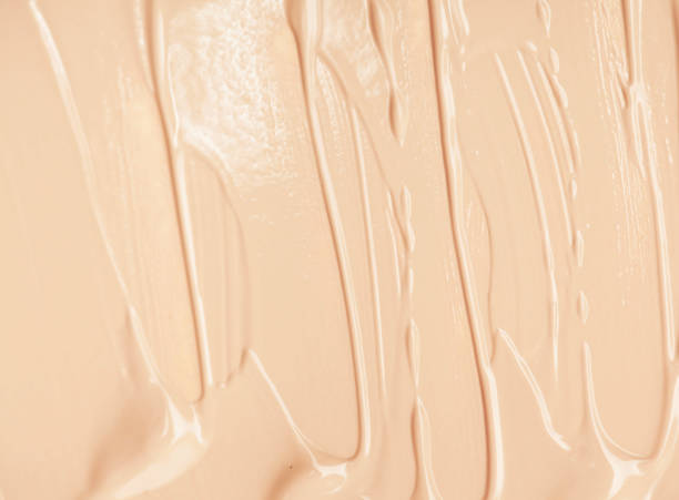 istock Close up of face liquid foundation texture. 1095415640