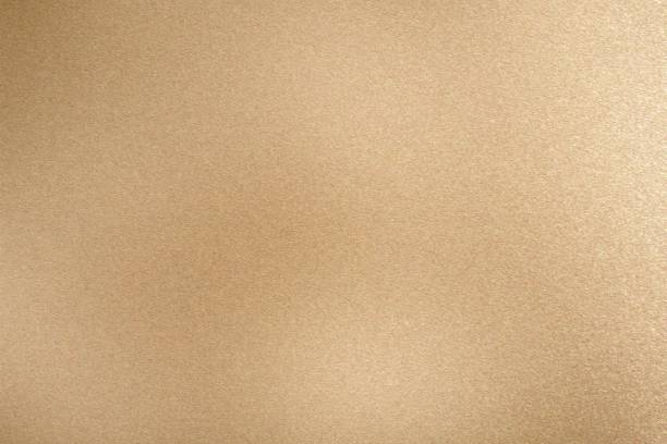 Texture of rough light brown paint metal wall, abstract background