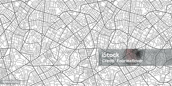 istock City Street Map 1095421732