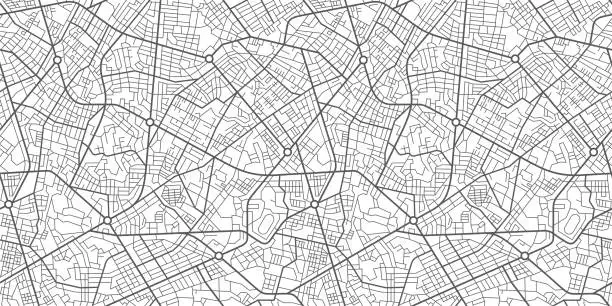 Vector illustration of City Street Map