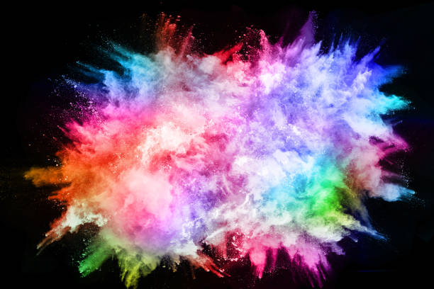 istock abstract colored dust explosion on a black background.abstract powder splatted background,Freeze motion of color powder exploding/throwing color powder, multicolored glitter texture. 1095422108