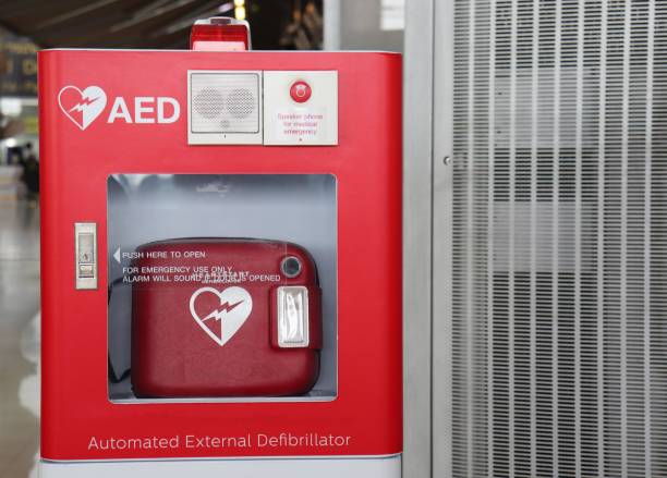 automated external defibrillator,AED automated external defibrillator,AED defibrillator photos stock pictures, royalty-free photos & images