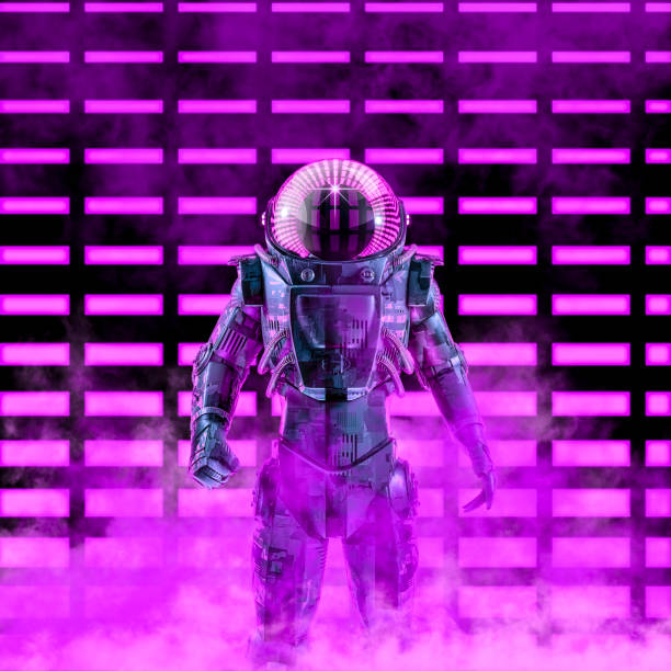 istock The dark neon astronaut 1095432036