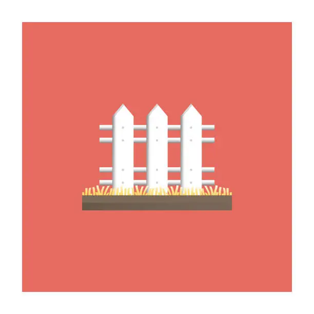 Vector illustration of Fence Icon