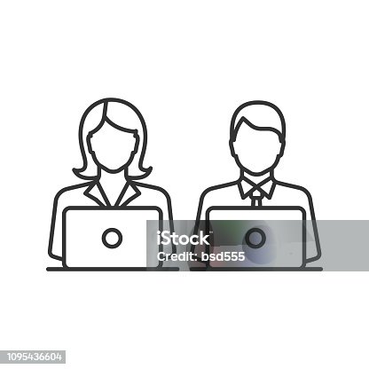 istock Coworking icon 1095436604