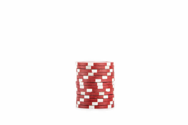 istock red casino chip on white background 1095452944