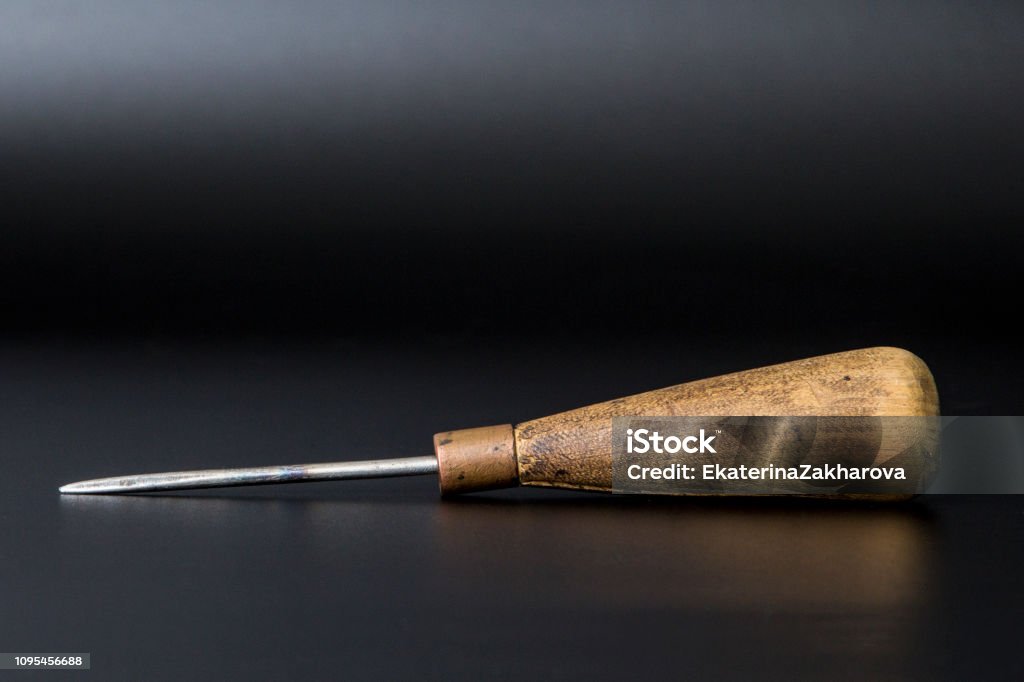 Old Awls Old Sharp Awl Stock Photo - Download Image Now - Antique, Archival, Awl ...