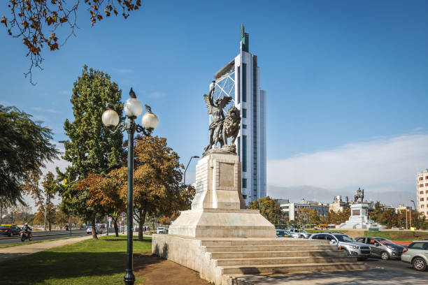 istock Plaza Italia Square in Baquedano - Santiago Chile 1095457044
