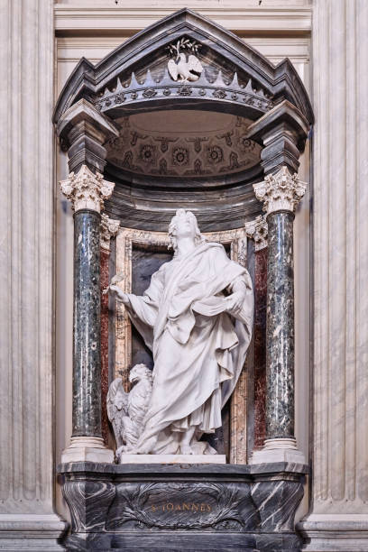 istock Rome, statue of Saint John in St. John Lateran Basilica (Basilica di San Giovanni in Laterano) 1095476508