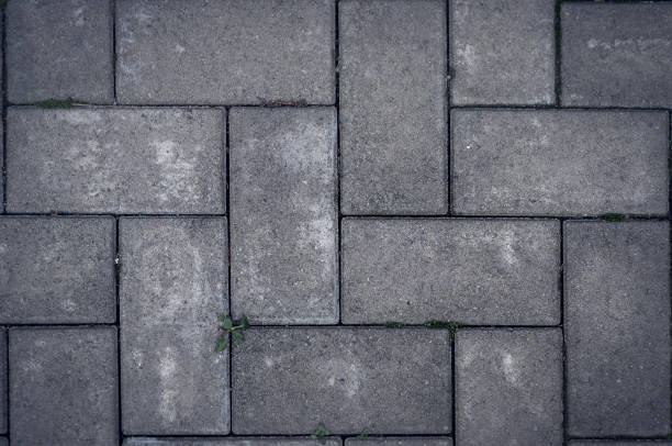 istock Background pavement, paving stone, brick, cobblestone, road, footpath. 1095496286