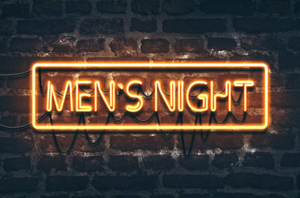 istock Men`s night neon sign 1095521894