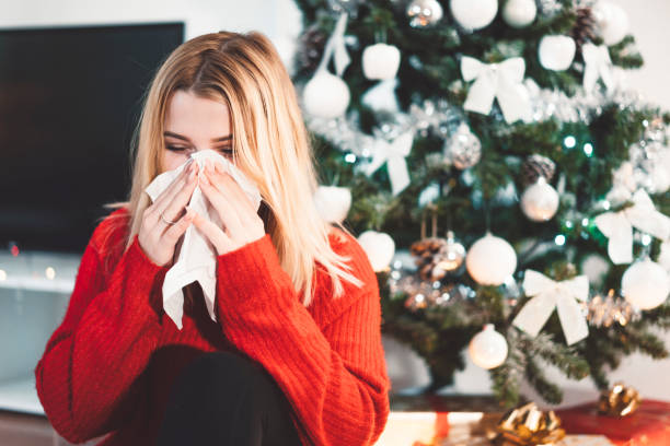 istock I love being sick for Christmas, said no one ever! 1095527742