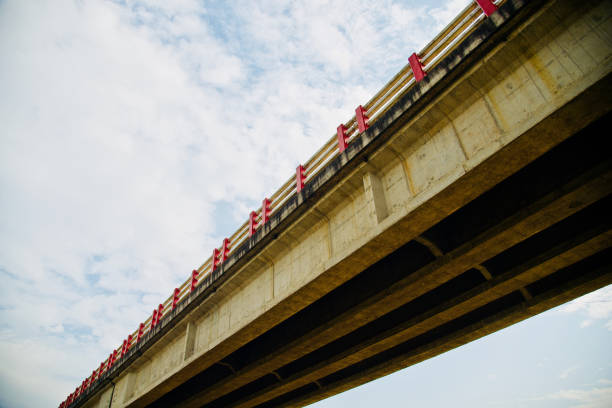 A modern architectural highway bridge unique photo
