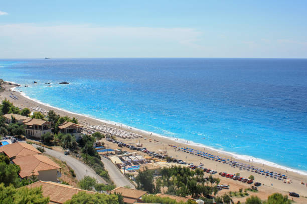 istock long sandy beach on lefkada island 1095551112