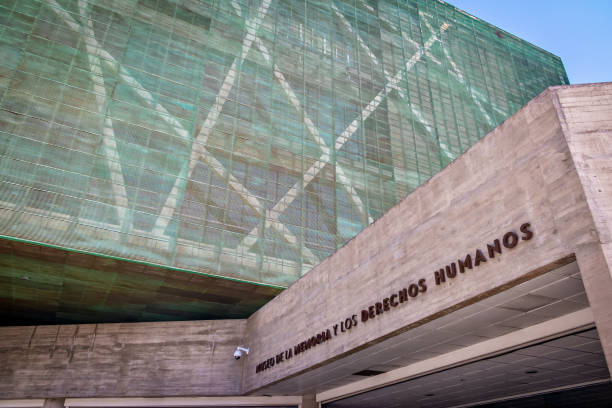 Santiago, Chile - Mar 7, 2018: Memory and Human Rights Museum - Santiago, Chile