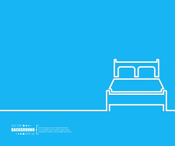 Abstract Creative concept vector background for Web and Mobile Applications, Illustration template design, business infographic, page, brochure, banner, presentation, booklet, document. Abstract creative concept vector line draw background for web, mobile app, illustration template design, business infographic, page, brochure, banner, presentation, poster, cover, booklet, document drawing of mattress stock illustrations