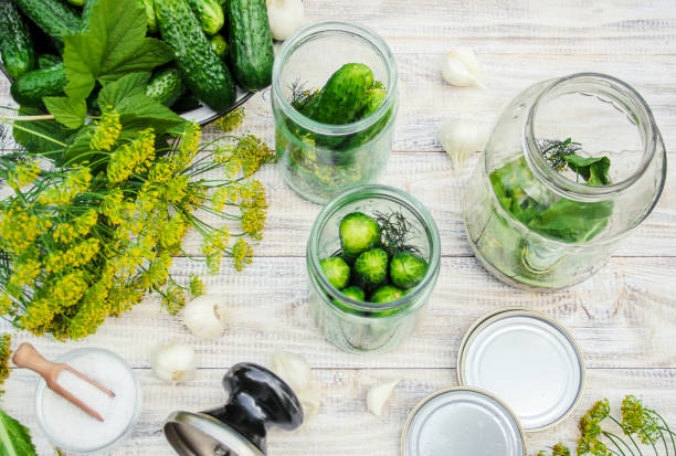 istock preservation of fresh house cucumbers. Selective focus. 1095564146