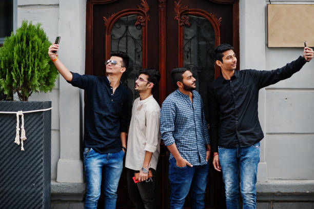 Group of four indian mans