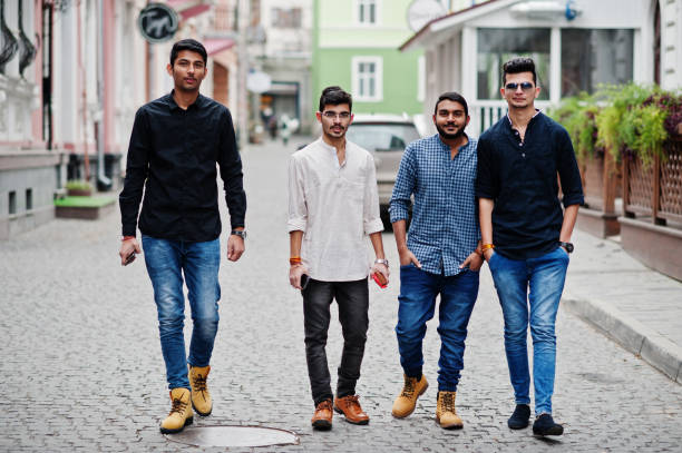 istock Group of four indian mans 1095571164