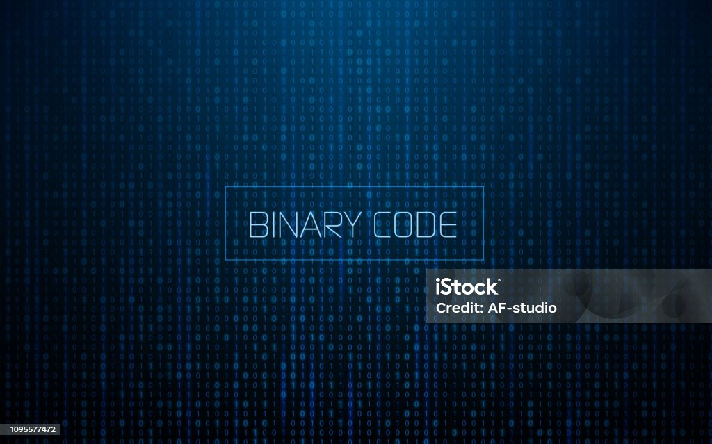 Binary Background Stock Illustration - Download Image Now - Backgrounds ...