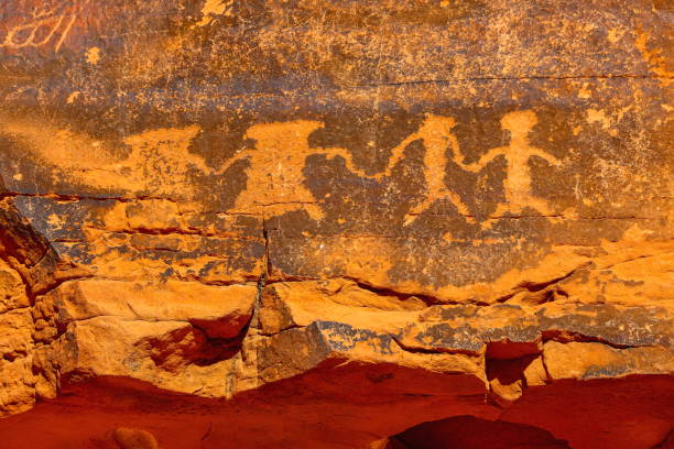istock Petroglyphs in Valley of Fire State Park, Nevada-USA 1095580656