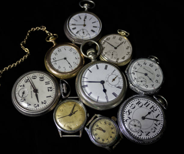 istock Group of Antique Watches with Chain 1095583136