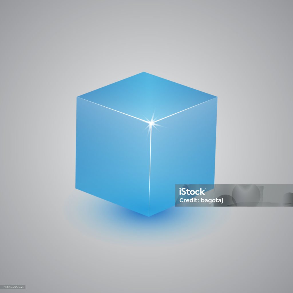 3d Cube Layout 3d Cube Shape Design Template Stock Illustration - Download Image Now ...