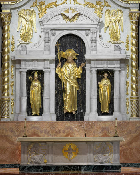 cathedral basilica of st. augustine - saint augustine cathedral imagens e fotografias de stock