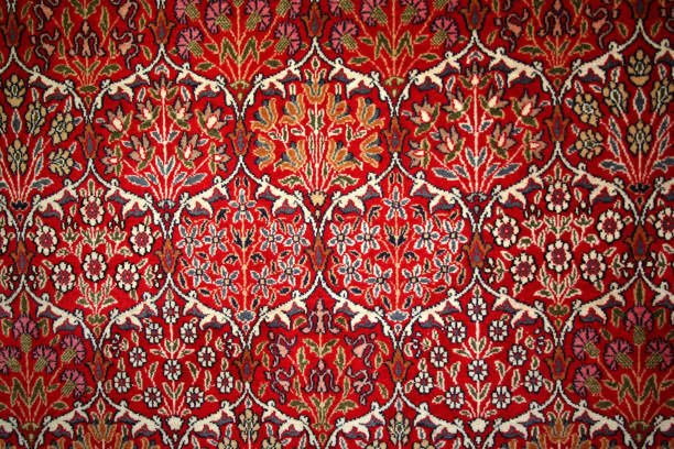 istock Knitted wool carpet as background 1095618278