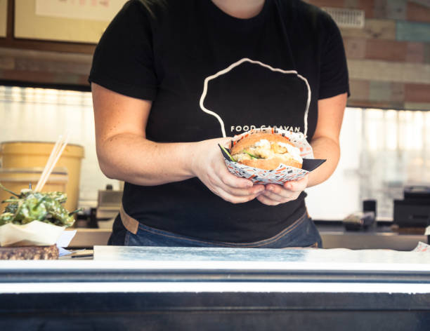 Entrepreneurs working in a food truck