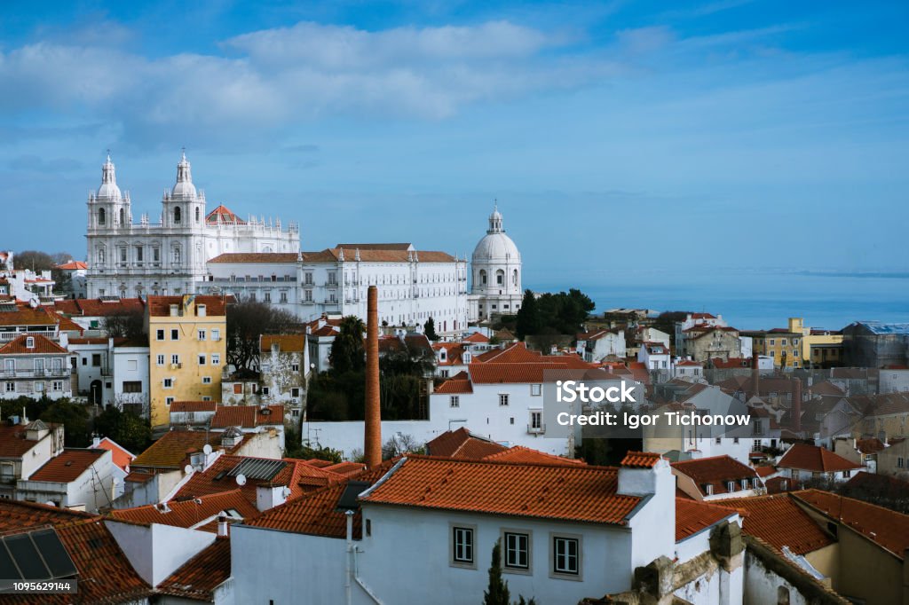 Roofs in the oldest district Alfama in Lisbon. Lisbon Lisboa Lissabon Roofs in the oldest district Alfama in Lisbon. Lisbon Lisboa Lissabon. Portugal Stock Photo